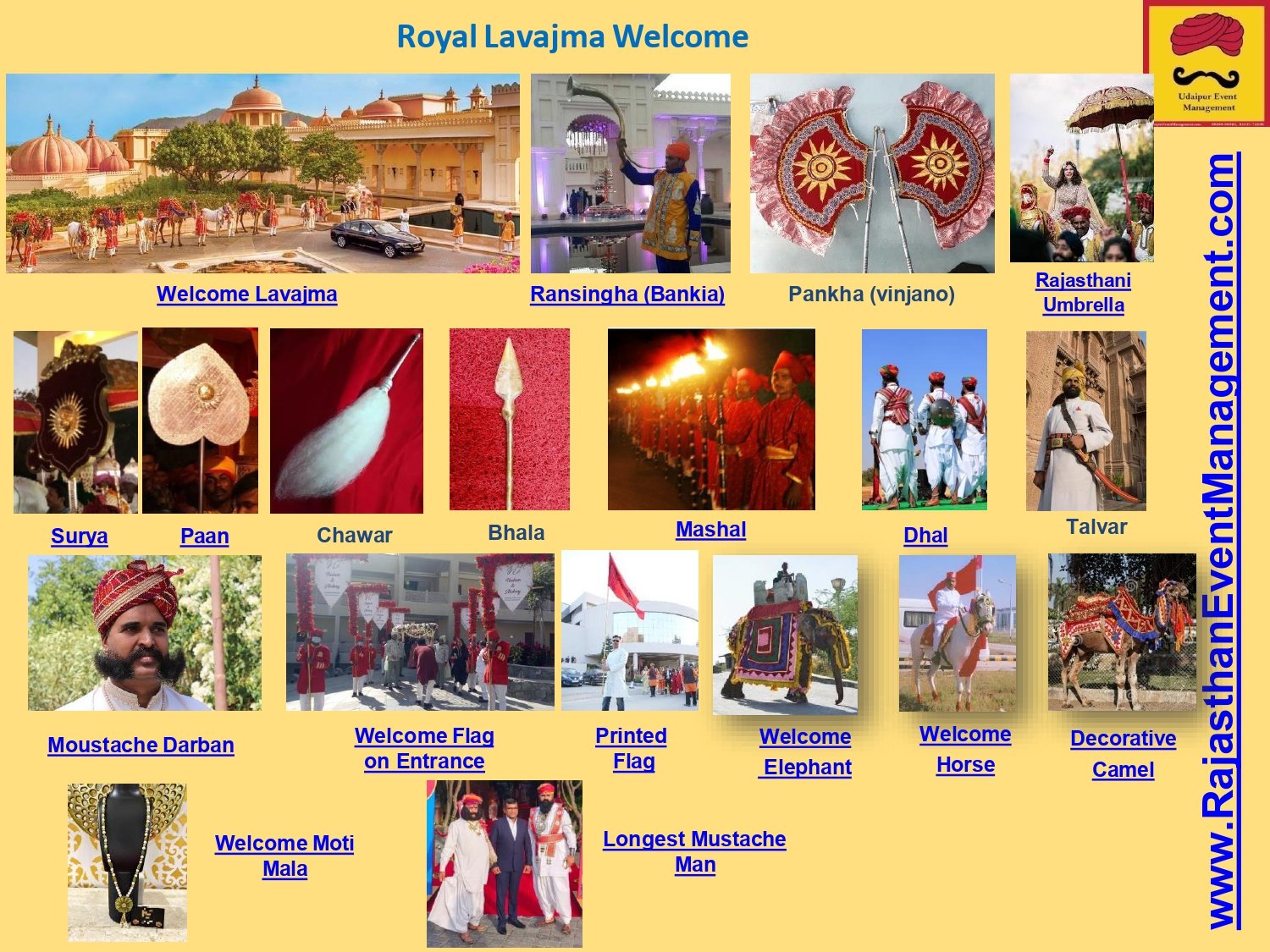 Royal Lavajma Welcome — Elephant, Horse, Camel & Mashal